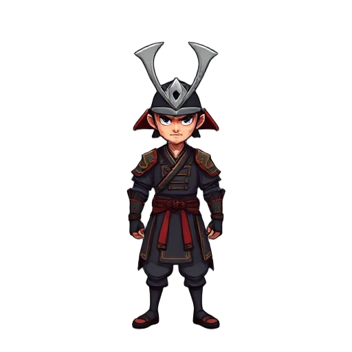 make a samurai character shogun
