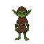 green goblin, brown clothes, rpgmaker, pixel character