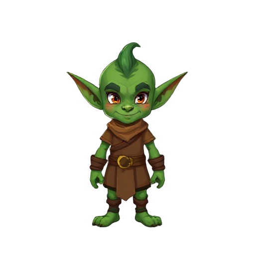 green goblin, brown clothes, rpgmaker