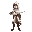 a young male warrior stands in a battle-ready stance, gripping a medieval longsword with both hands. he wears a white hooded cloak with soft fabric folds, flowing down to his knees, the hood partially