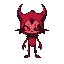 criatura tipo lesma com corpo vermelho, veias roxas e cristais púrpura no dorso. um olho laranja brilhante e dois cornos curvos. aparência corrompida e ameaçadora. estilo sombrio e inspirado em hollow knight.