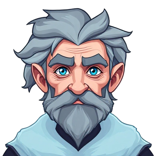 a elder male frost mage
