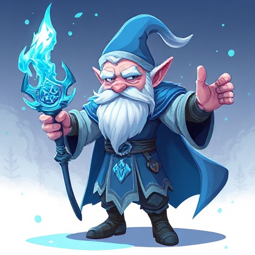 a elder male frost mage