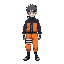 i want a naruto character sprite in 2d modern with movements animations, i need the image also walking for all sides