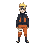 i want a naruto character sprite in 2d modern with movements animations