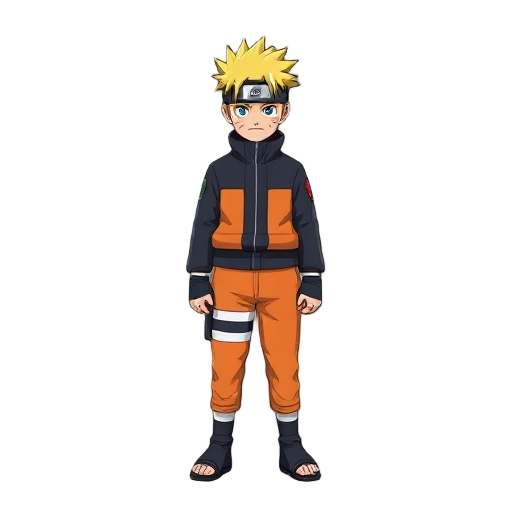 i want a naruto character sprite in 2d modern with movements animations