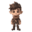 a fantasy young adventurer with big eyes