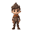 a fantasy young adventurer with big eyes