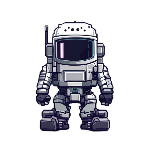 space rover, miner, nasa, futuristic, automated vechile, simple, pixel