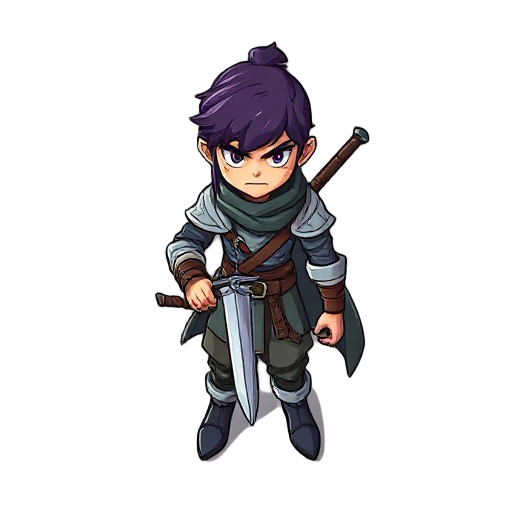 crie um personagem gueirreiro com uma espada
