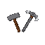 minecraft mini hammer and iron pickaxe