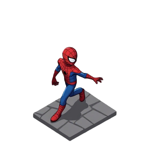 haz a spiderman caminando