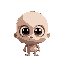 pixar like character with big head and big eyes
