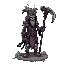 postapocalyptic 1970 glitter scythe shaman