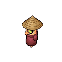 villager with a rice hat