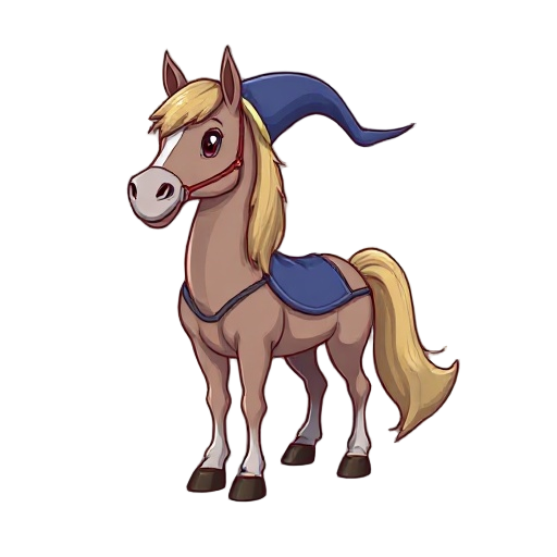 anthropomorphic horse that is a wizard