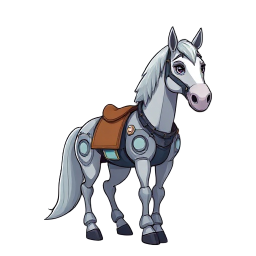 a horse human cyborg that is a wizard