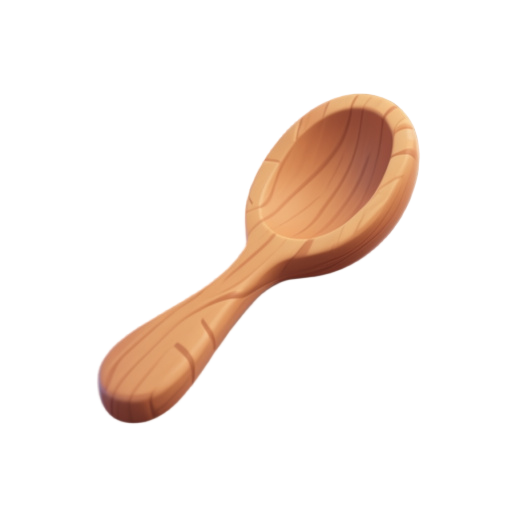 a wooden spoon