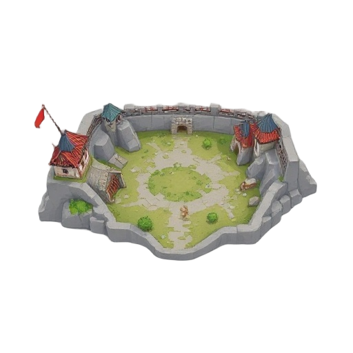 initial map for medieval rpg, 