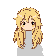 make a perseo, blonde hair and long,
