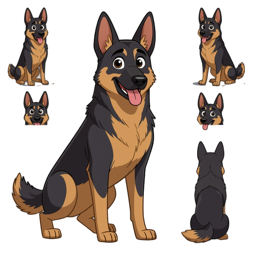 black and brown german shepherd dog