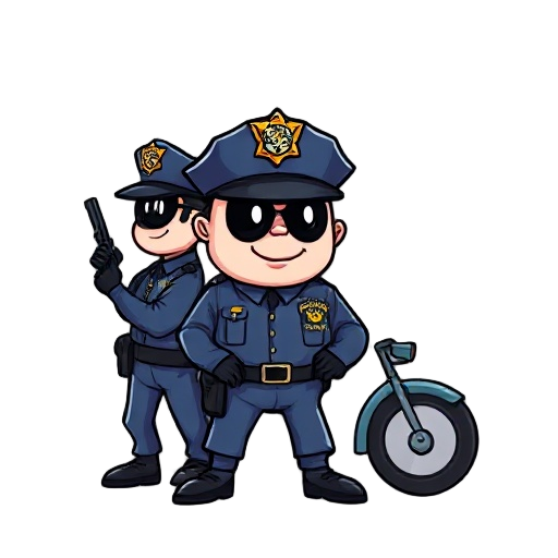 a new york police american comic style