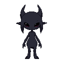 minimalist dark feminin creature