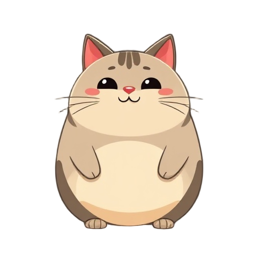 a fat organge cat