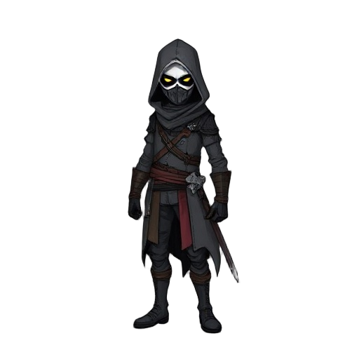 t-pose, hand draw of bloodborne hunter with no hat, with mask, no weapons