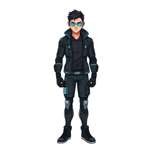 cyberpunk man