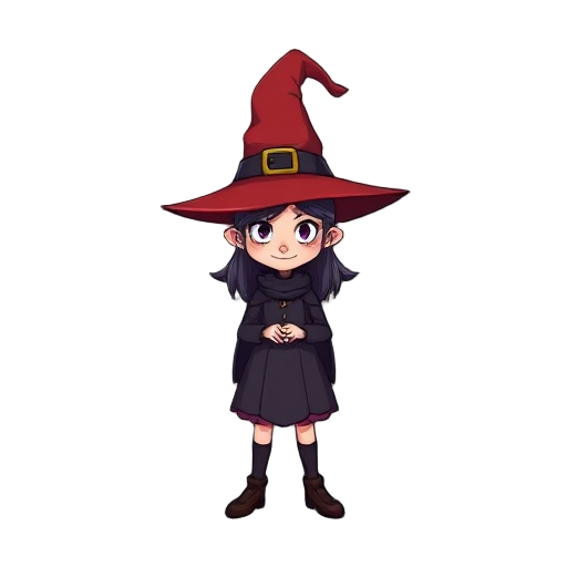 witch, red hat