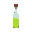 a simple, slender glass potion bottle