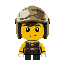 lego boy with a helmet and yellow skin