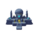 make a platfom of scifi of 2d prefective level infront a flat platfom a really flat one flat 1796144479