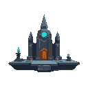 make a platfom of scifi of 2d prefective level infront a flat platfom a really flat one flat 1796144479
