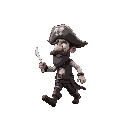a pirate walking 
