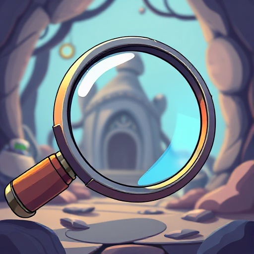 i want you to create a large magnifying glass