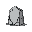 rune stone, black line