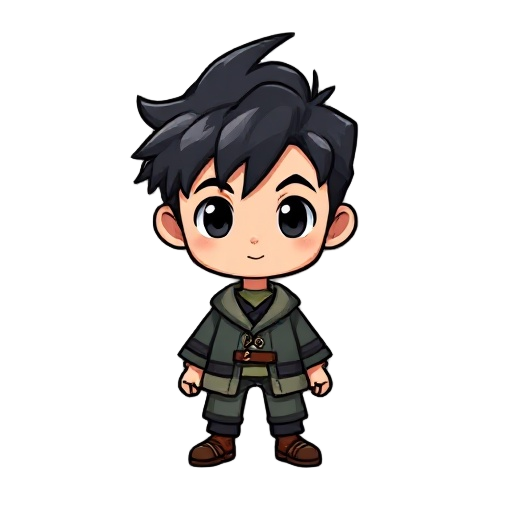 player, black hair, boy