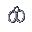 minecraft-style handcuffs with a transparent background