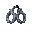 minecraft-style handcuffs with a transparent background