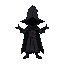 create a black mage with void face