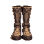 a pair of iron boots. maple story art style. forward facing, facing directly at camera, front profile, anime style, high detail.