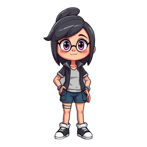 menina com características do studio glibli 