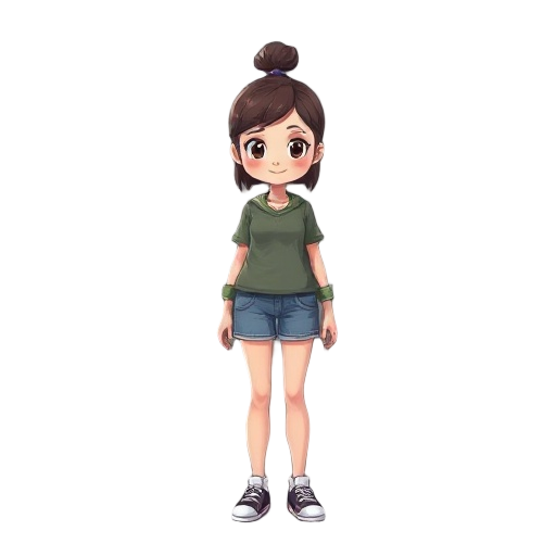 personagem feminina criança 