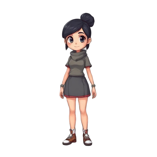menina usando roupa de macacão 