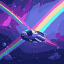 rainbow 🌈 rainbow , lots of rainbows from cosmos ships and in cosmos from spaceship. northern lights and rainbows at the same time