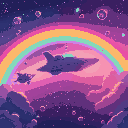rainbow 🌈 rainbow , lots of rainbows from cosmos ships and in cosmos