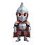 create medieval knight wearing a silver colored armor, helm