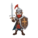 warior with sword and shield